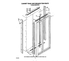 KitchenAid KSRF42DTX20 cabinet trims and breaker trim diagram