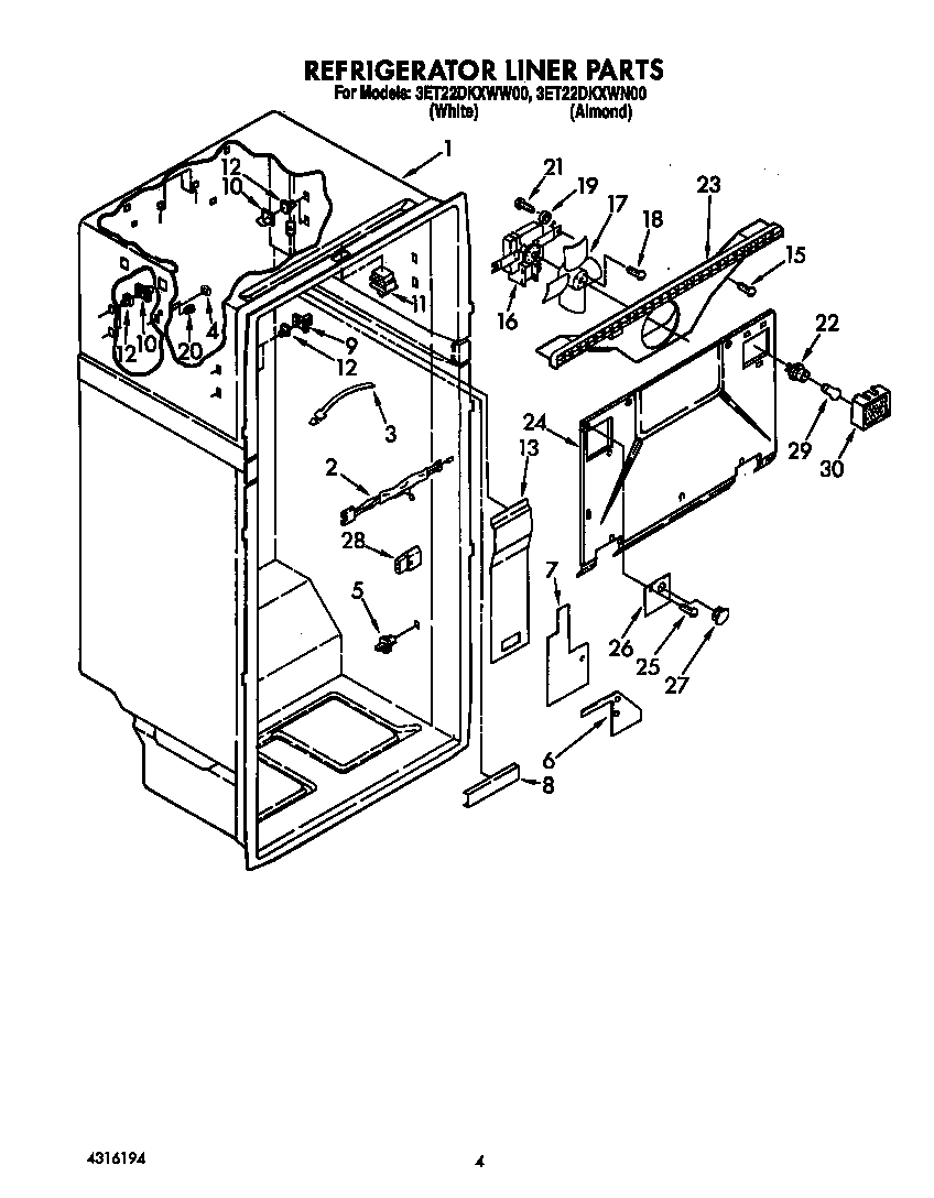 Refrigerator liner