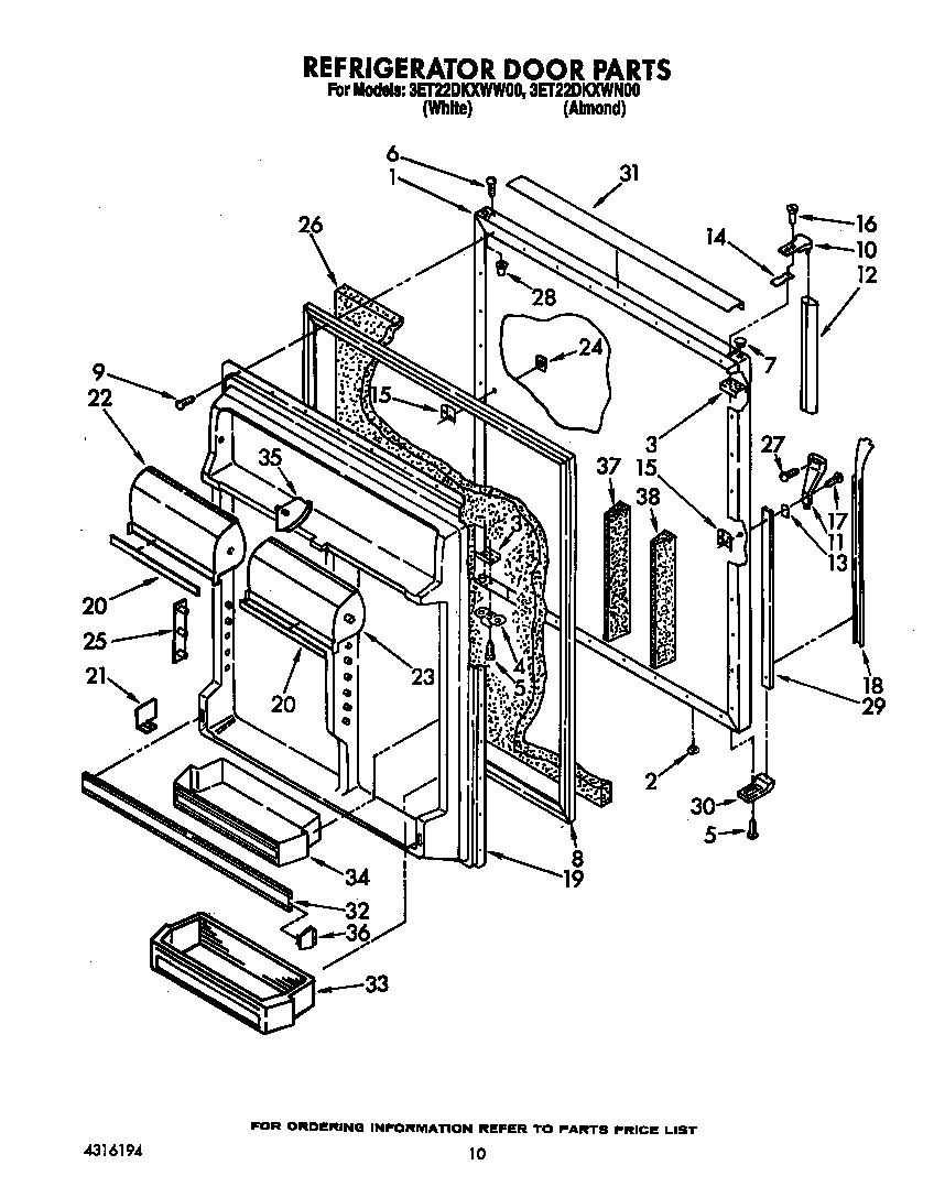 Refrigerator door