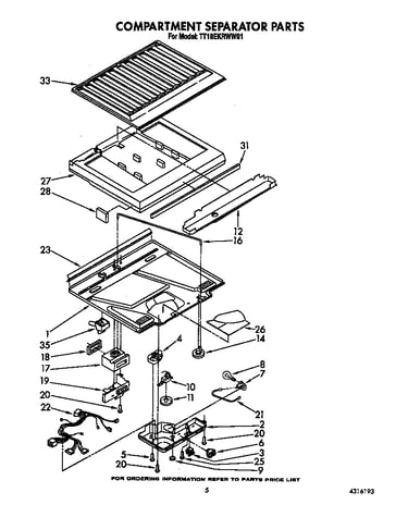 Compartment separator