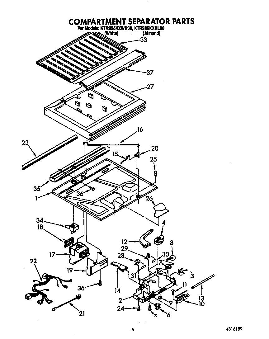 Compartment separator