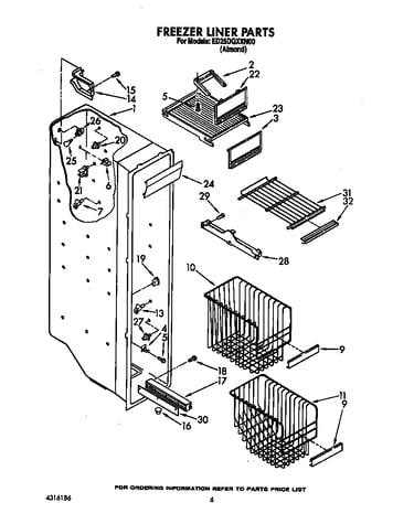Freezer liner