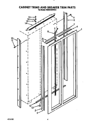 Cabinet trims and breaker trim