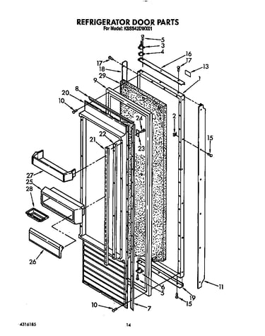 Refrigerator door
