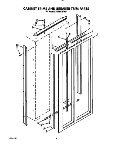 Cabinet trims and breaker trim