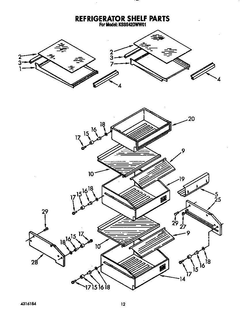 Refrigerator shelf