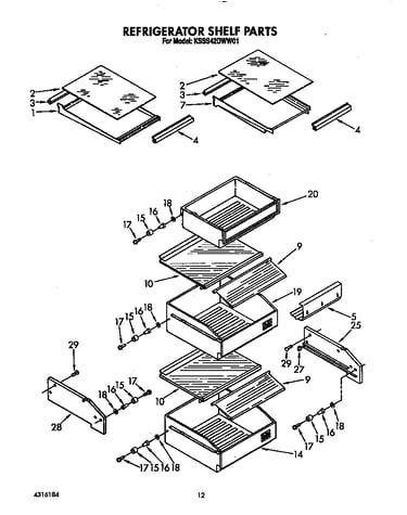 Refrigerator shelf