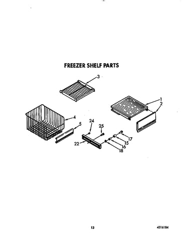 Freezer shelf