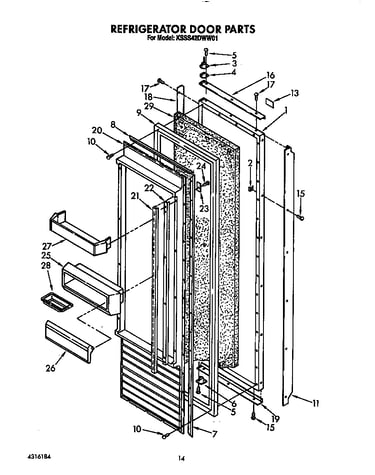 Refrigerator door