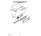 KitchenAid KSSS42DWW01 top grille and unit cover diagram