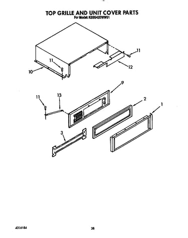 Top grille and unit cover