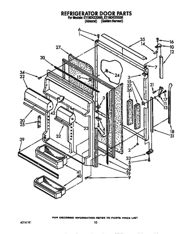 Refrigerator door