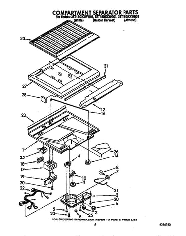 Compartment separator