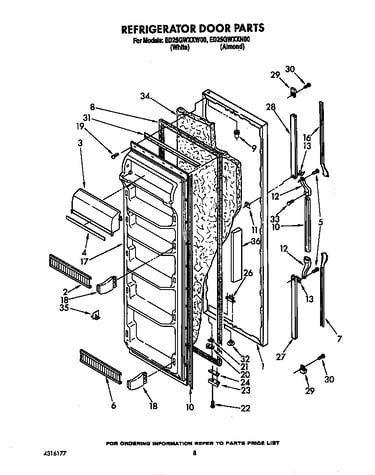 Refrigerator door
