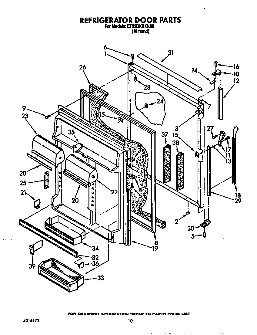Refrigerator door