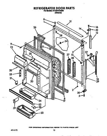Refrigerator door
