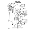Whirlpool 3ET16ZKXWW01 cabinet diagram