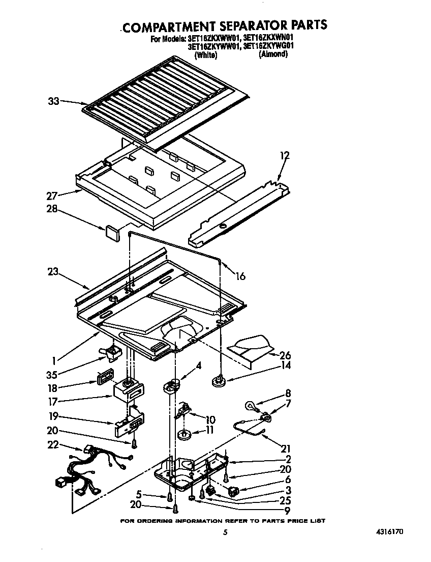 Compartment separator
