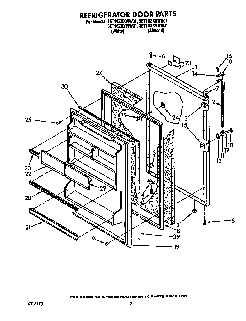 Refrigerator door