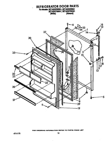 Refrigerator door