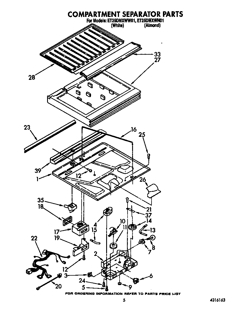 Compartment separator