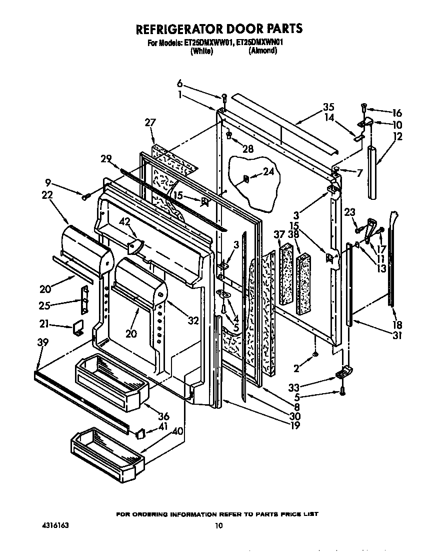 Refrigerator door