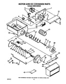 Motor and ice container