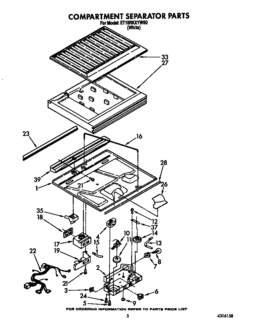 Compartment separator