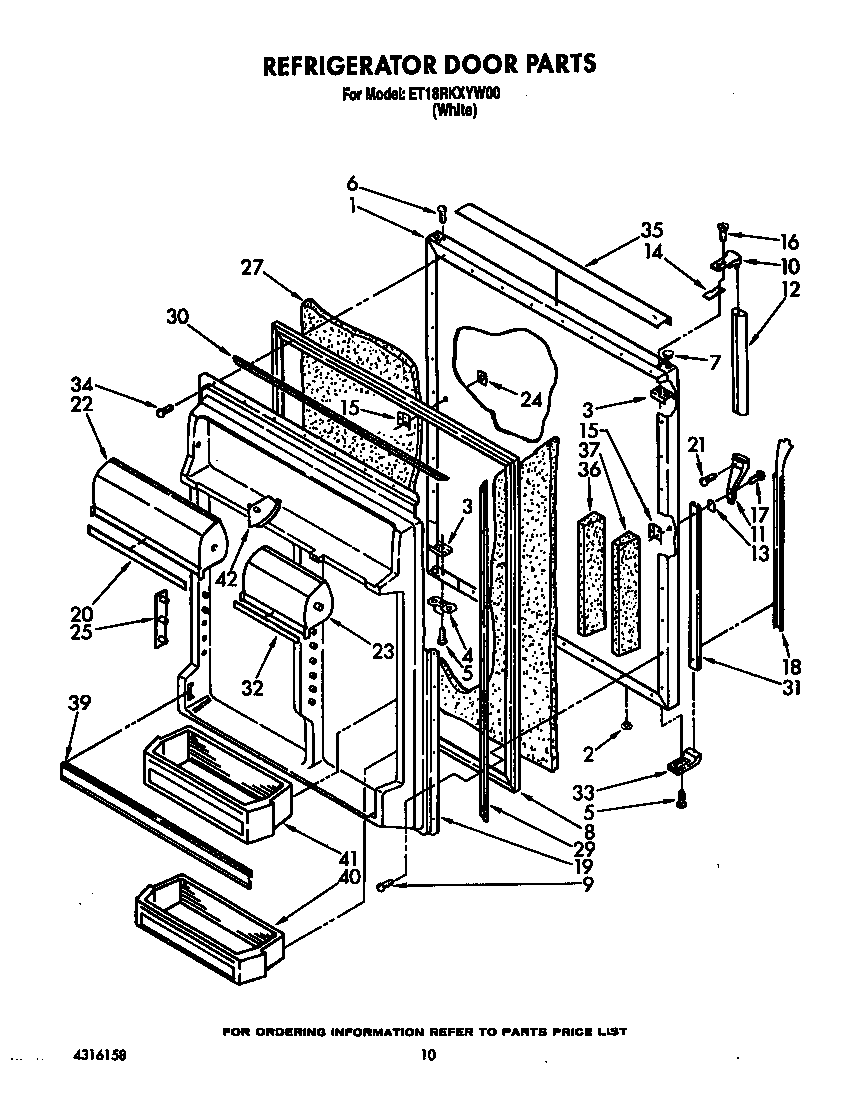 Refrigerator door