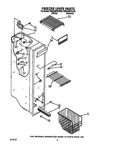 Freezer liner