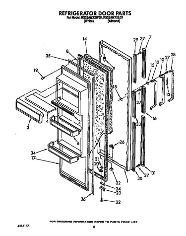 Refrigerator door
