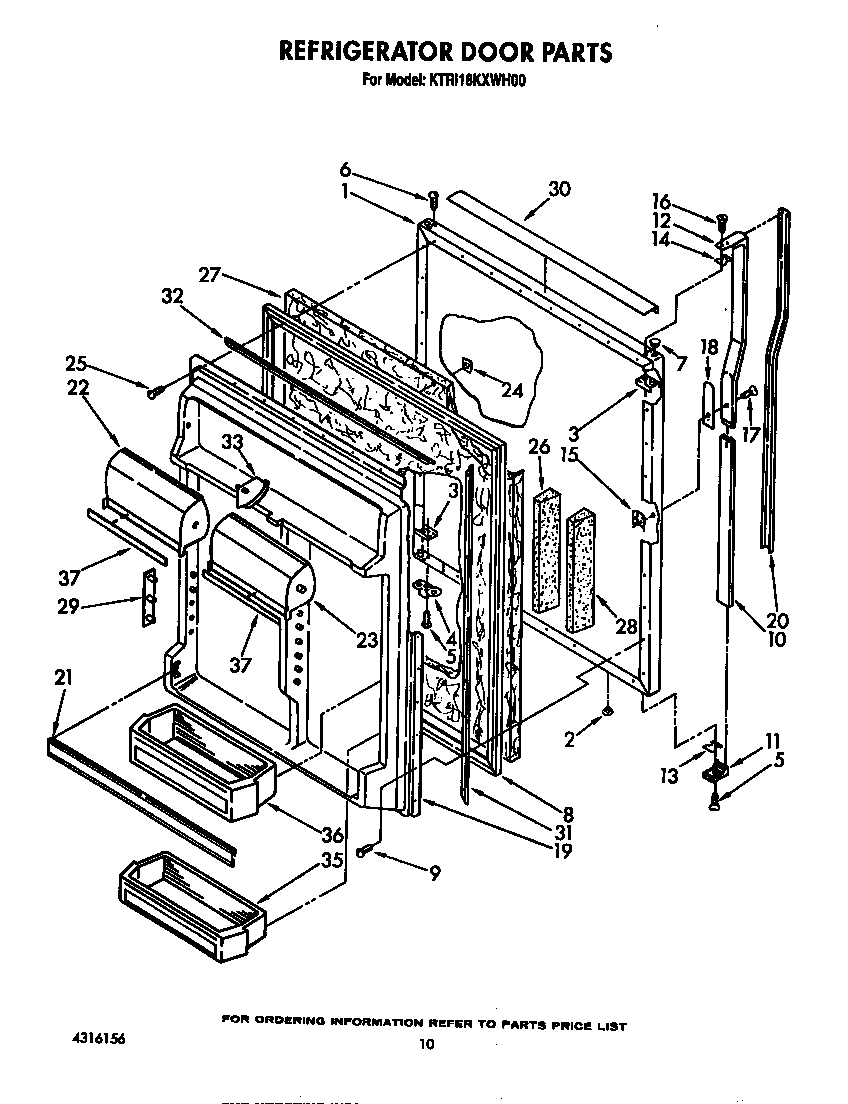 Refrigerator door