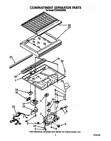 Compartment separator