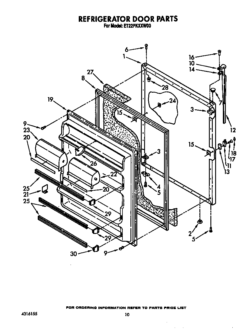 Refrigerator door