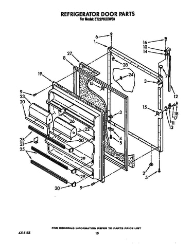 Refrigerator door