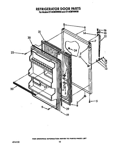 Refrigerator door