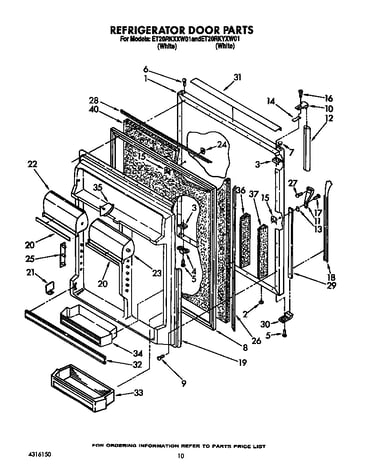 Refrigerator door