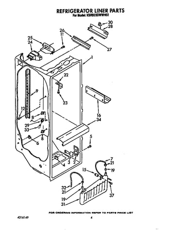 Refrigerator liner