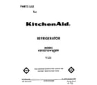 KitchenAid KSRS27QWWH00 front cover diagram