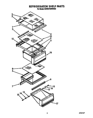 Refrigerator shelf