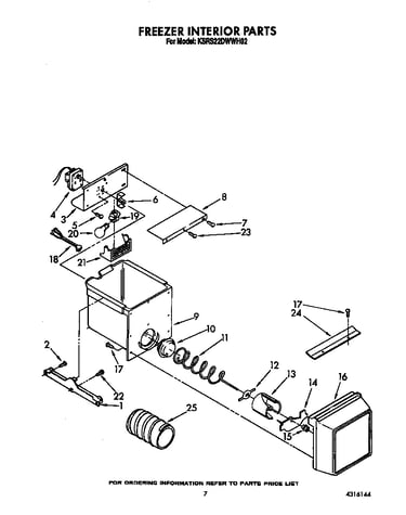 Freezer interior