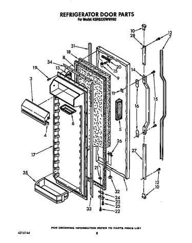 Refrigerator door