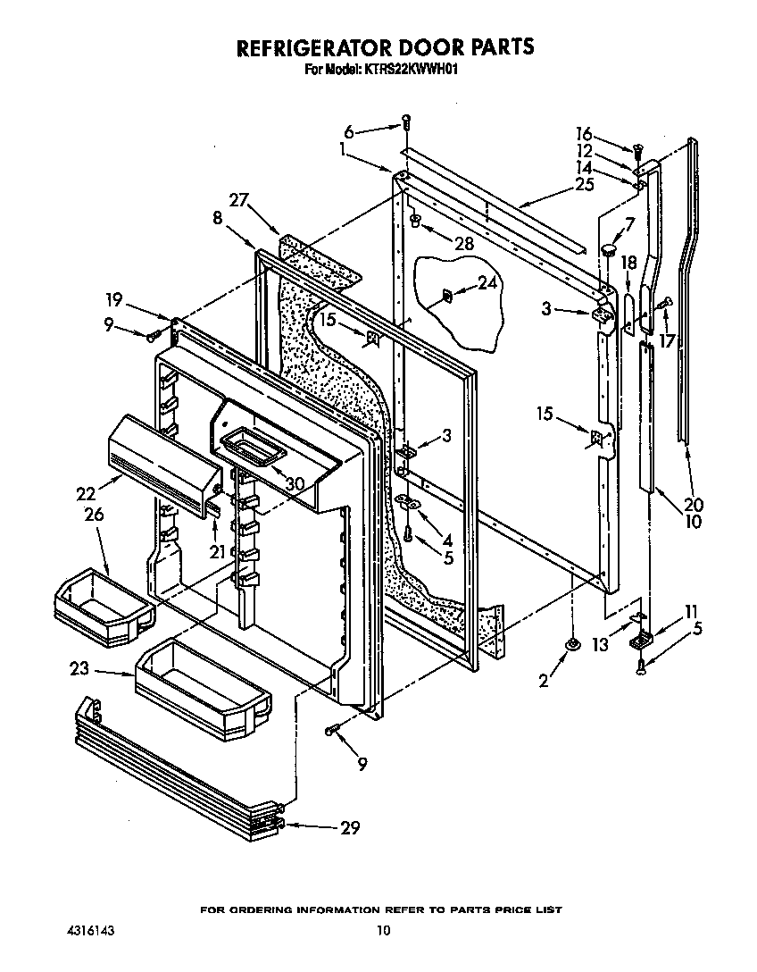 Refrigerator door