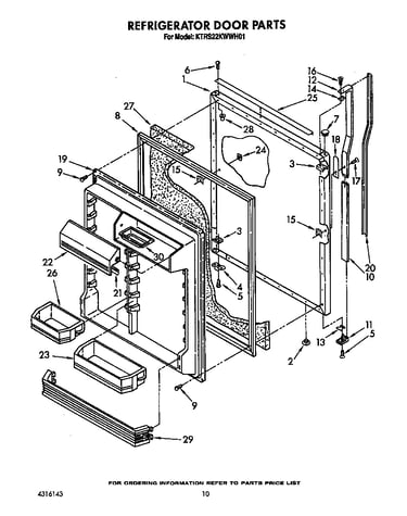 Refrigerator door