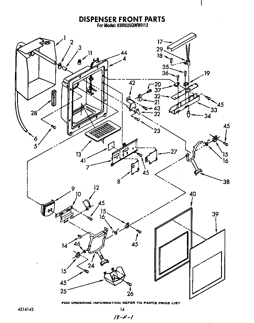 DISPENSER FRONT