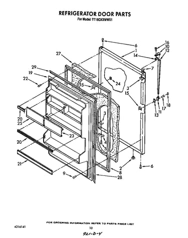 Refrigerator door