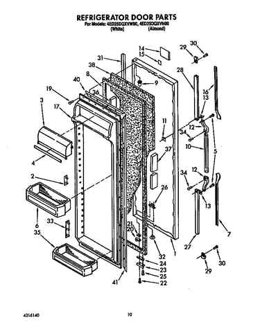 Refrigerator door