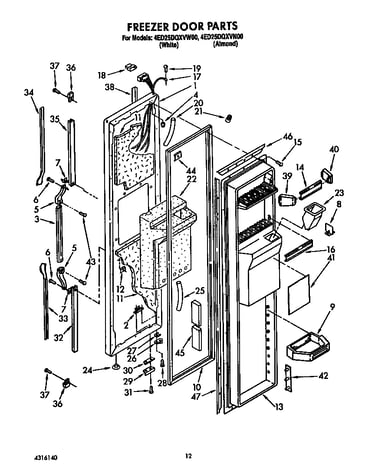 Freezer door