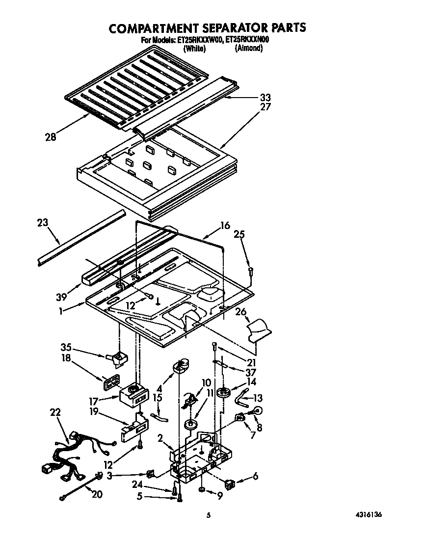Compartment separator