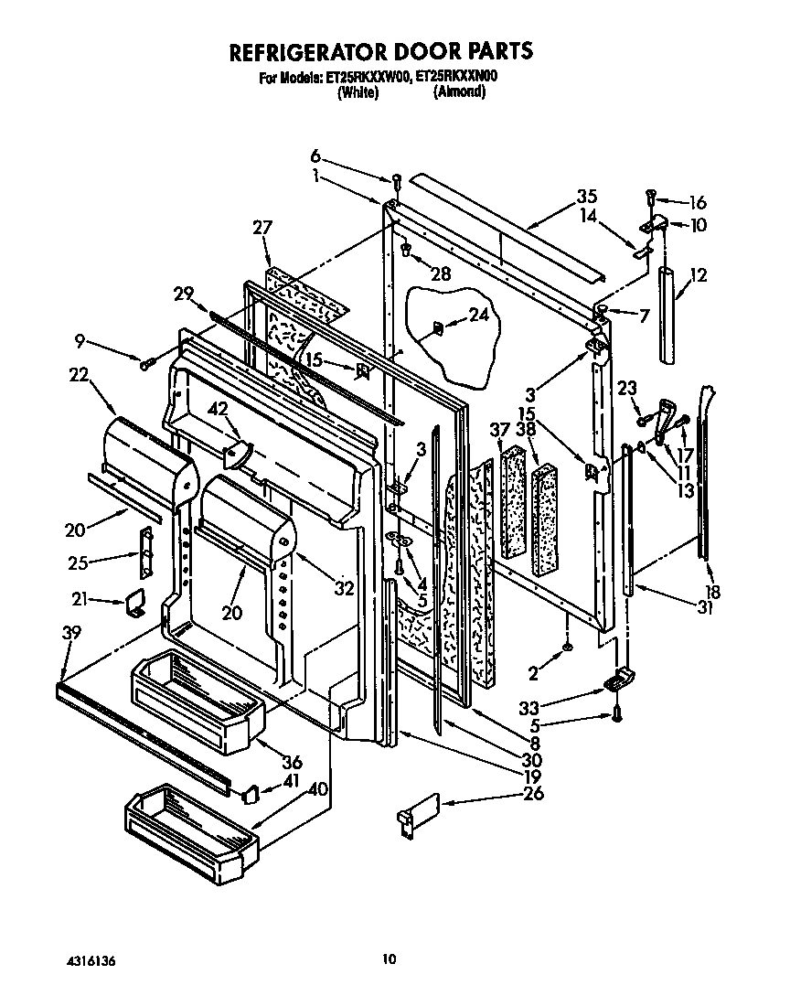 Refrigerator door